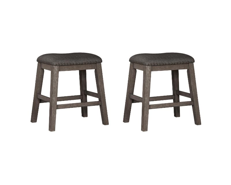 Photo 1 of Ashley Furniture | Caitbrook Gray Backless Counter Stool
