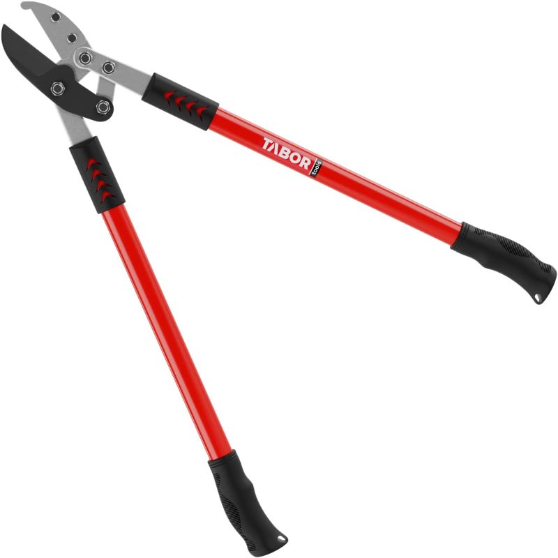 Photo 1 of TABOR TOOLS GG12A Anvil Lopper with Compound Action, 30 Inch Tree Trimmer, Branch Cutter with ? 2 Inch Cutting Capacity, Chops Thick Branches with Ease.
