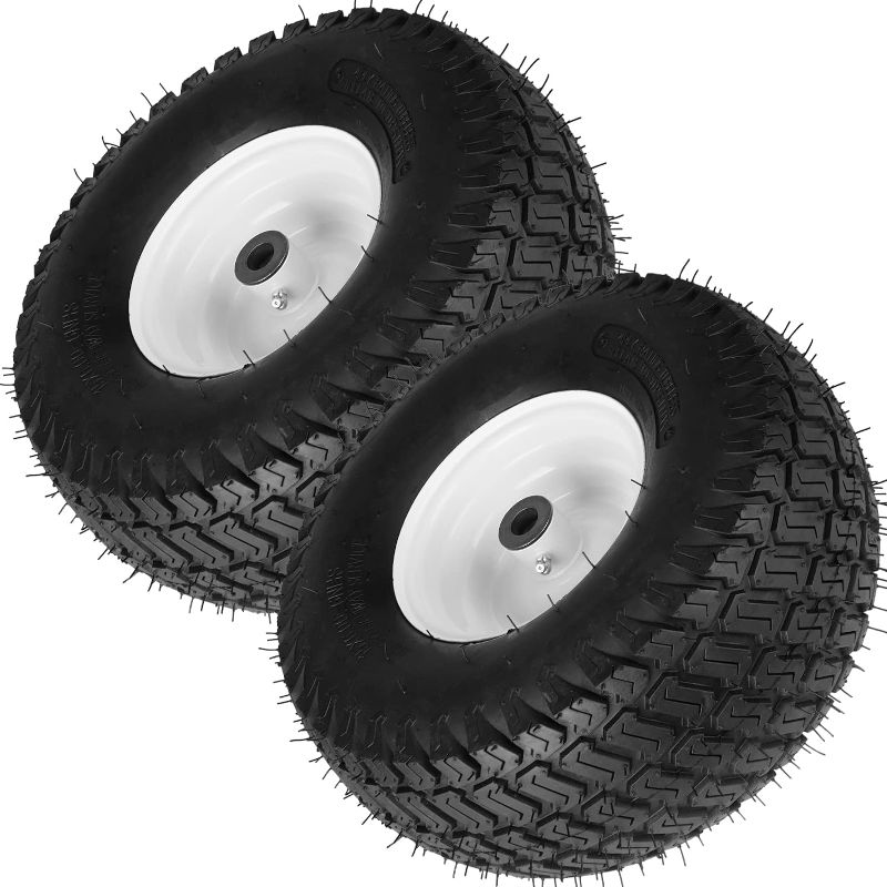 Photo 1 of 15x6.00-6 Lawn Mower Tires with Rim