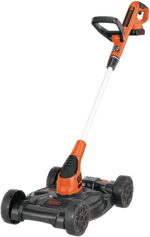 Photo 1 of BLACK+DECKER Combination String Trimmer, Lawn Mower, and Edger, Cordless 3-in-1 (MTC220)
