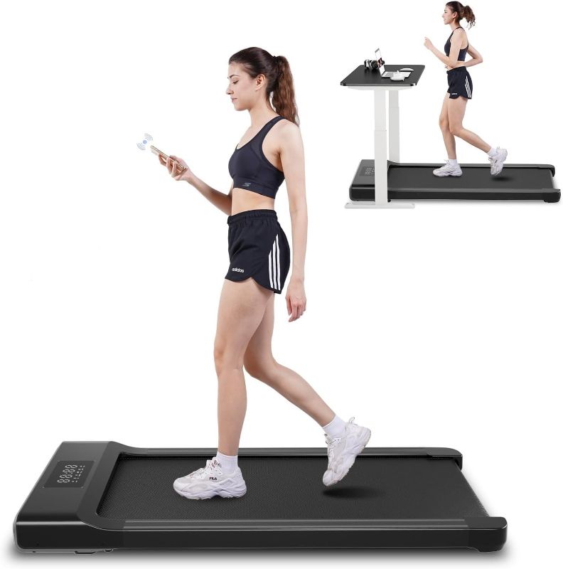 Photo 1 of SupeRun Under Desk Treadmill, Walking Pad, Portable Treadmill with Remote Control LED Display, Quiet Walking Jogging Machine for Office Home Use
