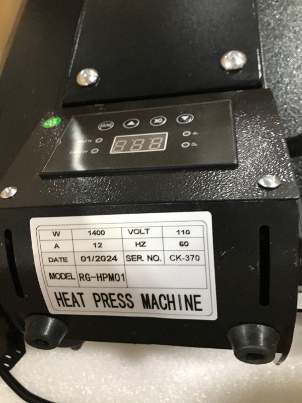 Photo 3 of 15"X15" DIY Digital Clamshell T-shirt Heat Press Machines Sublimation Transfer

