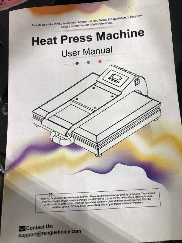 Photo 4 of 15"X15" DIY Digital Clamshell T-shirt Heat Press Machines Sublimation Transfer
