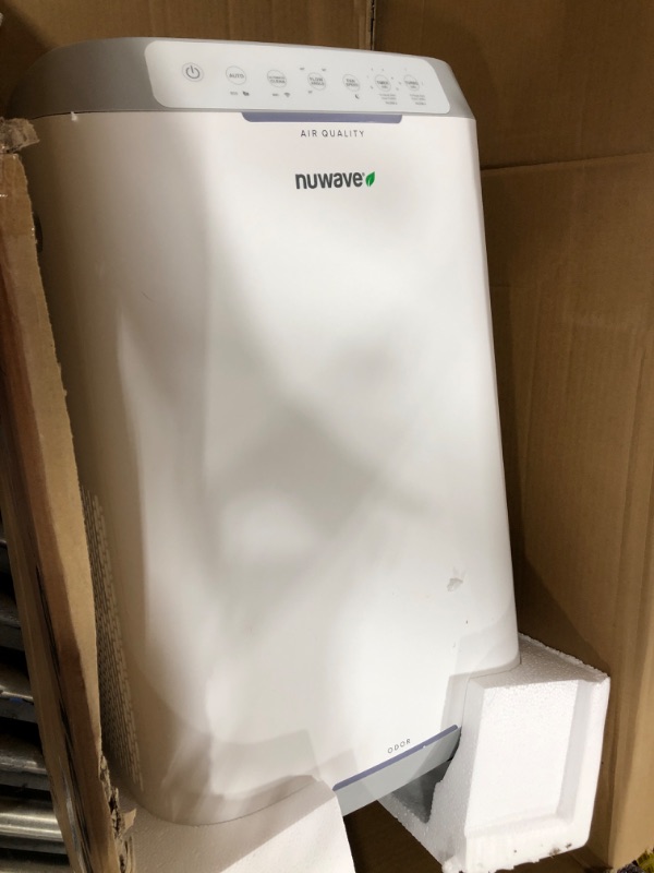 Photo 2 of Nuwave OxyPure ZERO Smart Air Purifier, Large Area up to 2,002 Sq Ft, Dual 4-Stage Air Filtration, Adjustable 30°, 60°, 90° Vents, Washable & Reusable Filters for ZERO Waste & Replacements, White
