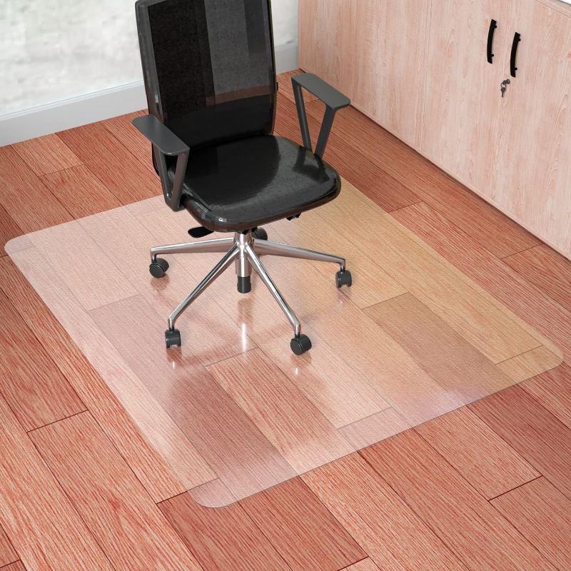 Photo 1 of 100pointONE Office Chair Mat for Hardwood Floors,30x48in Transparent Office Floor Mat for Office Chair On Hardwood Floor, Plastic Floor Protector Mat for Office & Home
