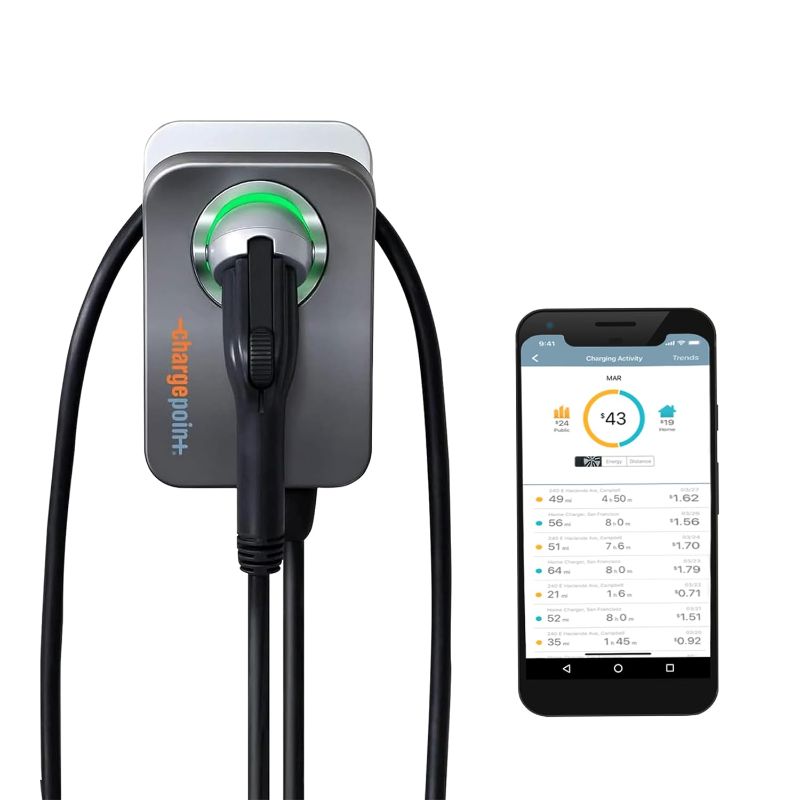 Photo 1 of ChargePoint Home Flex Level 2 EV Charger, Hardwired EV Fast Charge Station, Electric Vehicle Charging Equipment Compatible with All EV Models
