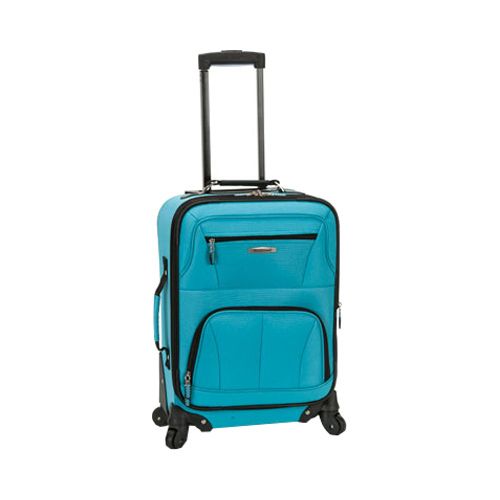 Photo 1 of Rockland 19-Inch Spinner Carry-on Luggage, Turquoise/Blue, 19 CARRYON
