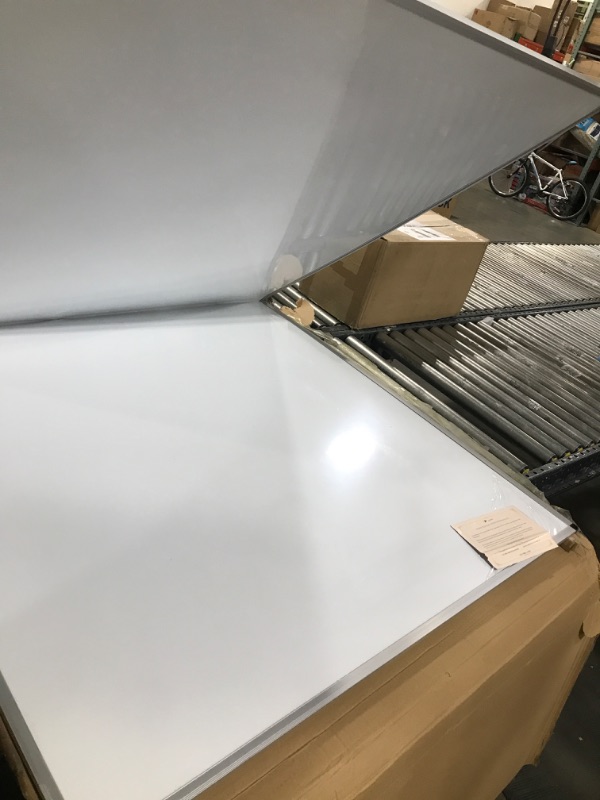 Photo 2 of VIZ-PRO Large Dry Erase White Board/Magnetic Foldable Whiteboard, 96 X 48 Inches, Silver Aluminium Frame