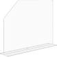 Photo 1 of Sink Splash Guard Clear Acrylic with Easy Reach Cutaway Freestanding One Piece Protective Shield 23.5" x 4.5" x 18" Barrier for Kitchens Medical Offices and Labs By Marketing Holders