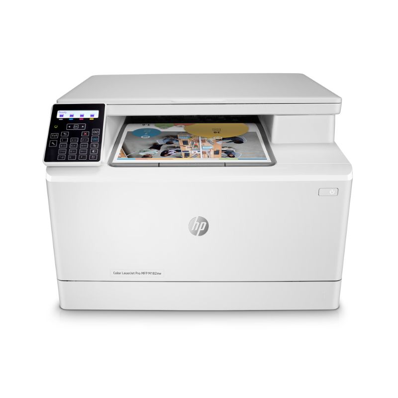 Photo 1 of HP Color LaserJet Pro M182nw Wireless All-in-One Laser Printer (7KW55A)
