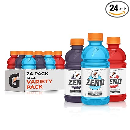 Photo 1 of Gatorade Zero, Variety Pack 2.0, 12 Fl Oz (Pack of 24) EXP 2025 
