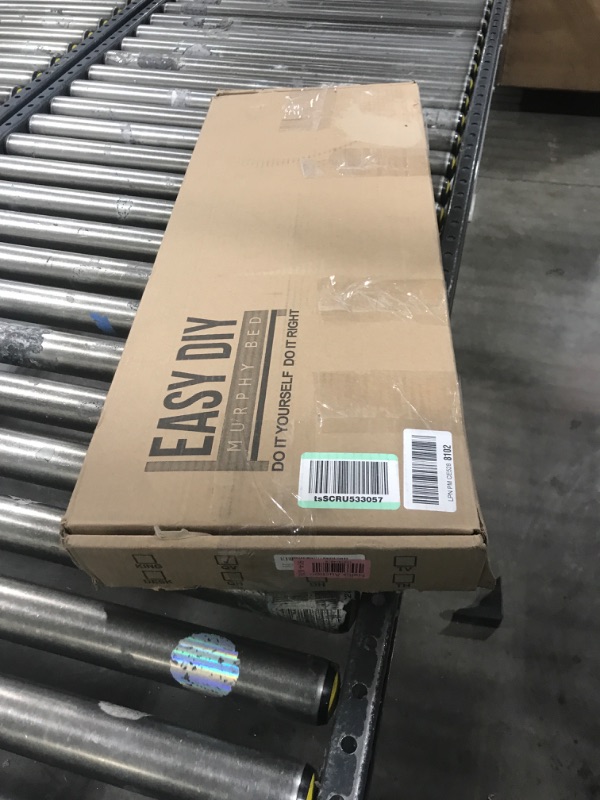 Photo 1 of Murphy Bed Queen Size Hardware Kit - DIY Wood Frame Folding Cabinet Wall Bed for Guestroom Easy to Build, Made in USA Queen - Vertical