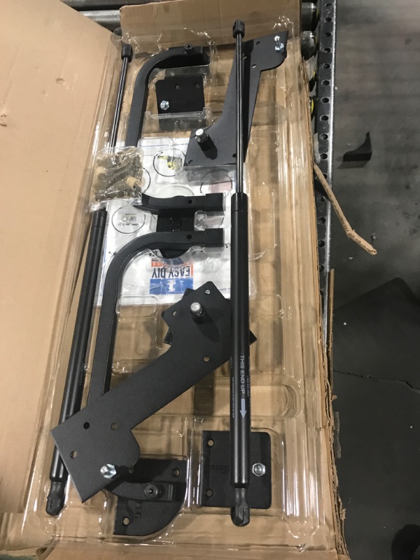 Photo 1 of Murphy Bed Queen Size Hardware Kit - DIY Wood Frame Folding Cabinet Wall Bed for Guestroom Easy to Build, Made in USA Queen - Vertical