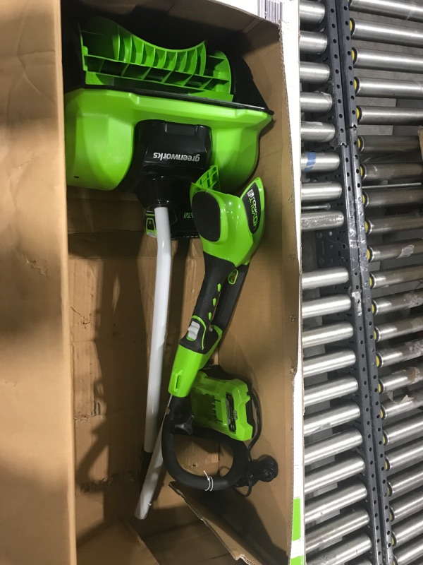 Photo 2 of Greenworks 40V 12-Inch Cordless Snow Shovel 4Ah Battery and Charger Included & Greenworks 40V 4.0Ah Lithium-Ion Battery (Genuine Greenworks Battery)