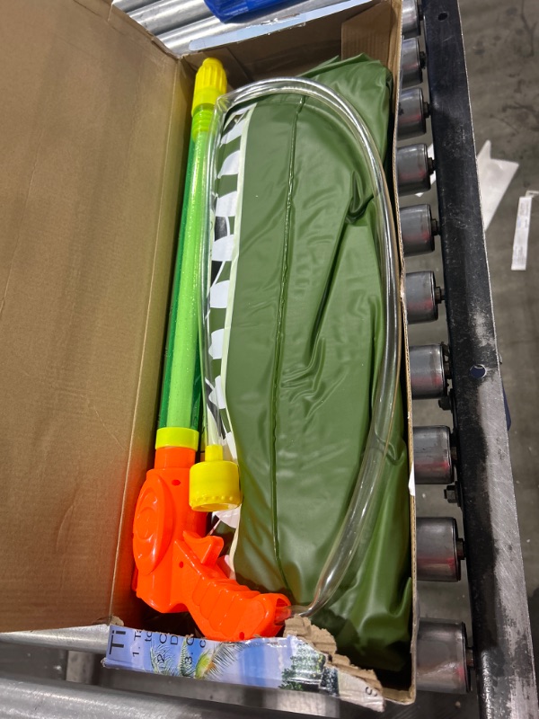 Photo 1 of MOYACA Inflatable Ship Float with Water Gun, Fun Tank Shaped Ride-On Floaties for Kids Adult Summer Pool Party