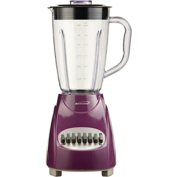 Photo 1 of Brentwood 50-Ounce 12-Speed + Pulse Blender (Purple)

