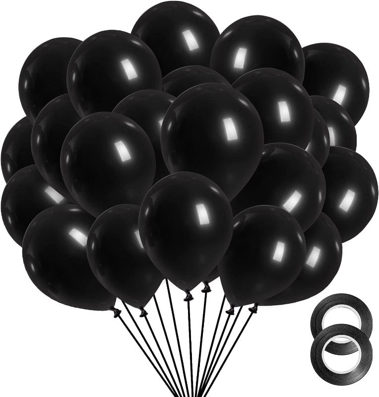 Photo 1 of 100 Black Ballons