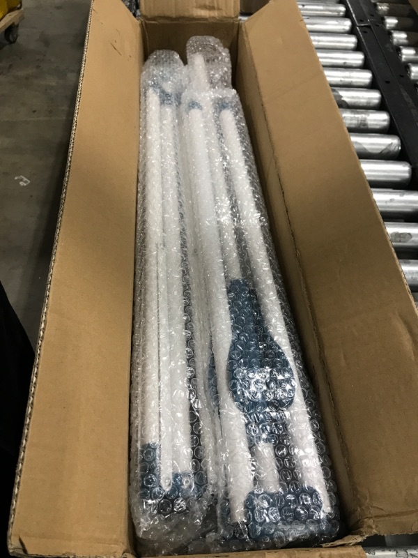 Photo 1 of AUGMIRR Clothes Drying Racks, Height-Adjustable 52 Inches Updated Version,Stainless Steel for Indoor Outdoor,Length Adjustable Saves Space,with 20 Windproof Hooks (Tripod Rack, 52") Blue 52"