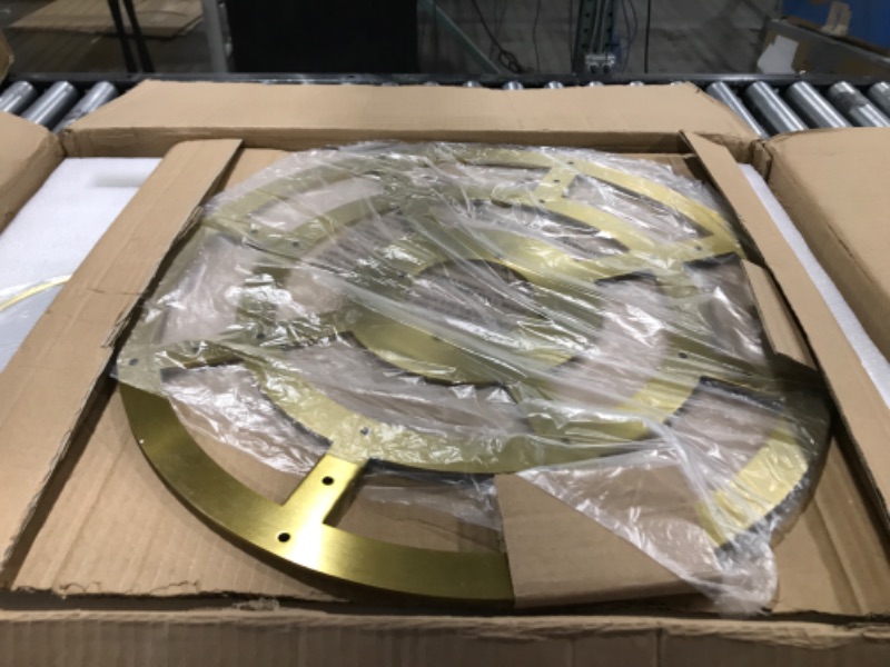 Photo 1 of 60" Modern Ceiling Fan with Light and Remote Control, 8 Aluminum Blades 6-Speeds Noiseless Reversible Powerful DC Motor, Large Ceiling Fan for Bedroom Dinning Living Room, Gold+Black 60" (Led Light / 3 Downrods) Gold+Black