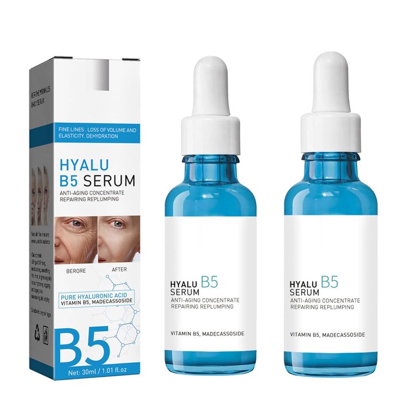 Photo 1 of 2pcs Botox Face Serum, Hyalu B5 Serum, in a Bottle Instant Face Tightening, Anti Aging Serum,Solution Facial Serum for Face Fade Fine Lines