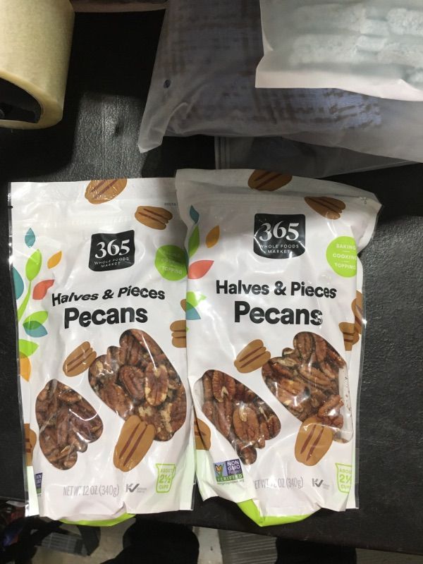 Photo 1 of 2 PACK - 365 by Whole Foods Market, Pecan Halves, 12 Ounce pecans 12 Ounce 