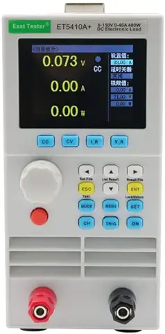 Photo 1 of DC Electronic Load Tester 400W Programmable Battery Testers 0-150V, 0-40A?ET5410A+, gray color
