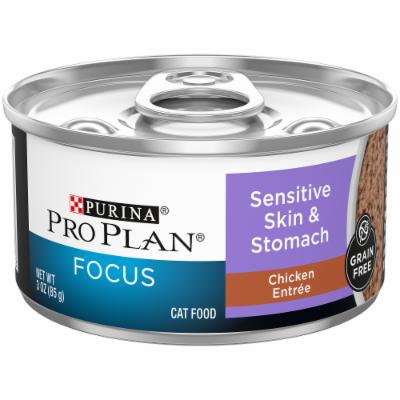 Photo 1 of SPECIALIZED Grain Free Sensitive Skin & Stomach Chicken Entree Pate Wet Cat Food, 3 Oz., Case of 24, 24 X 3 OZ
