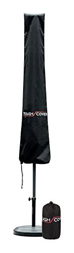 Photo 1 of Tough Cover Premium Umbrella Cover, Heavy Duty 600D Marine Grade Fabric, Cover for Patio Umbrella, Cantilever, and More. Protection Against Water, Win
