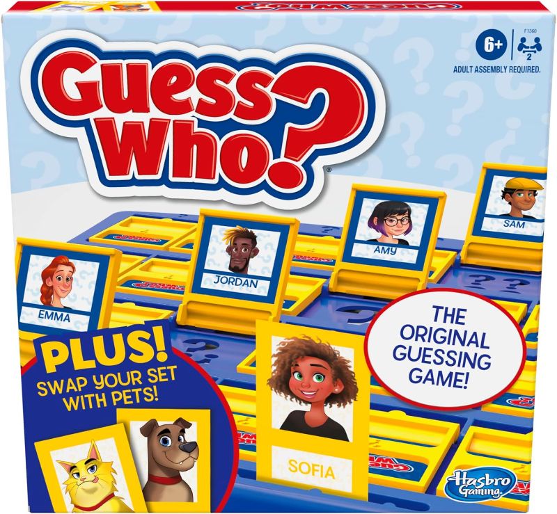 Photo 1 of Hasbro Gaming Guess Who? Board Game, with People and Pets Cards, The Original Guessing Game for Kids, Great Holiday, Ages 6 and Up (Amazon Exclusive)