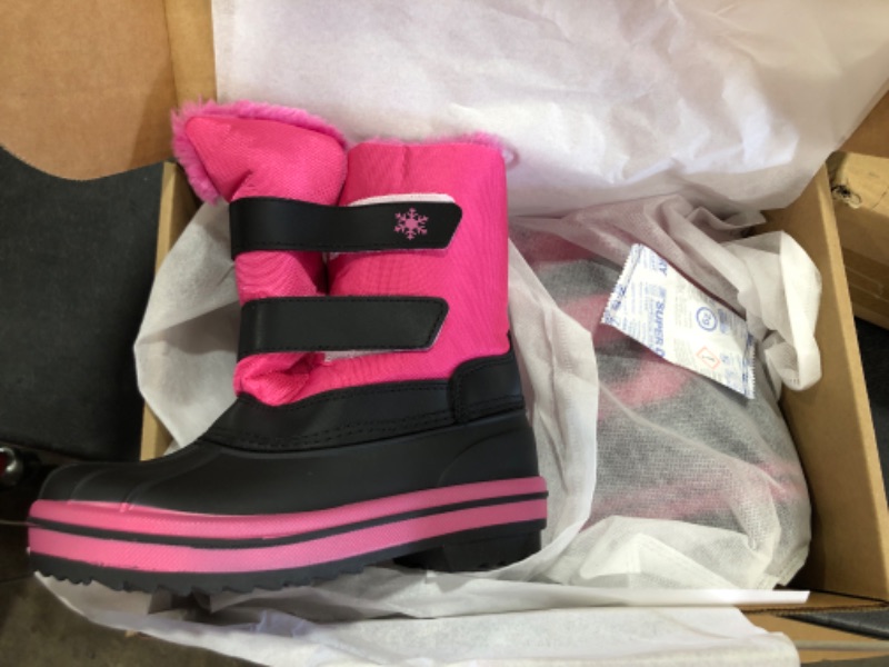 Photo 1 of 12 - Kids Pink Snow Boots