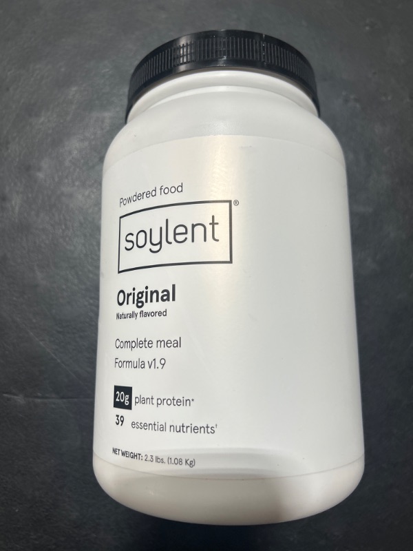Photo 2 of Soylent Complete Nutrition Gluten-Free Vegan Protein Meal Replacement Powder, Original, 36.8 Oz Original 36.8 Ounce (Pack of 1)