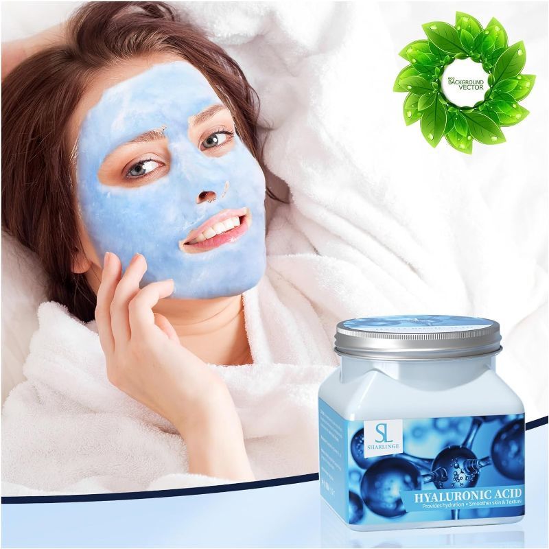 Photo 1 of Jelly Mask Powder for Facials,Hyalorunic Acid Moisturizing Jelly Face Mask,Professional Peel Off Hydro Jelly Mask, Moisturizing, Brightening & Hydrating,Mask Powder for Wrinkles & Acne 
EXP: 09/17/2026