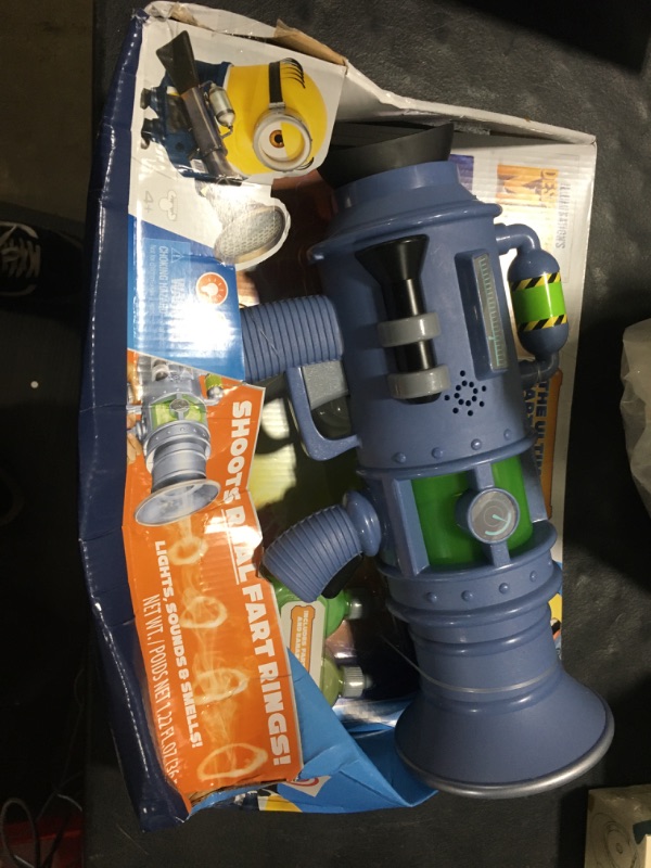 Photo 2 of Minions Despicable Me 4 - The Ultimate Fart Blaster | Blasts Out Real Fart Rings of Fog | Plays 15 Different Fart Sounds | Lights Up and Emits Smells | It Includes 2 Different Scented Fart Formulas