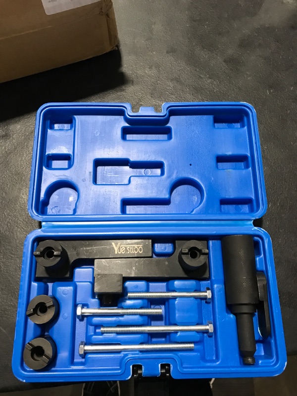 Photo 2 of Yuesstloo Camshaft & Crankshaft Timing Locking Tool Kit, Compatible with Volvo S40 S60 XC90, Replace 9995452, with Carrying Case  GLOVES NOT INCLUDED