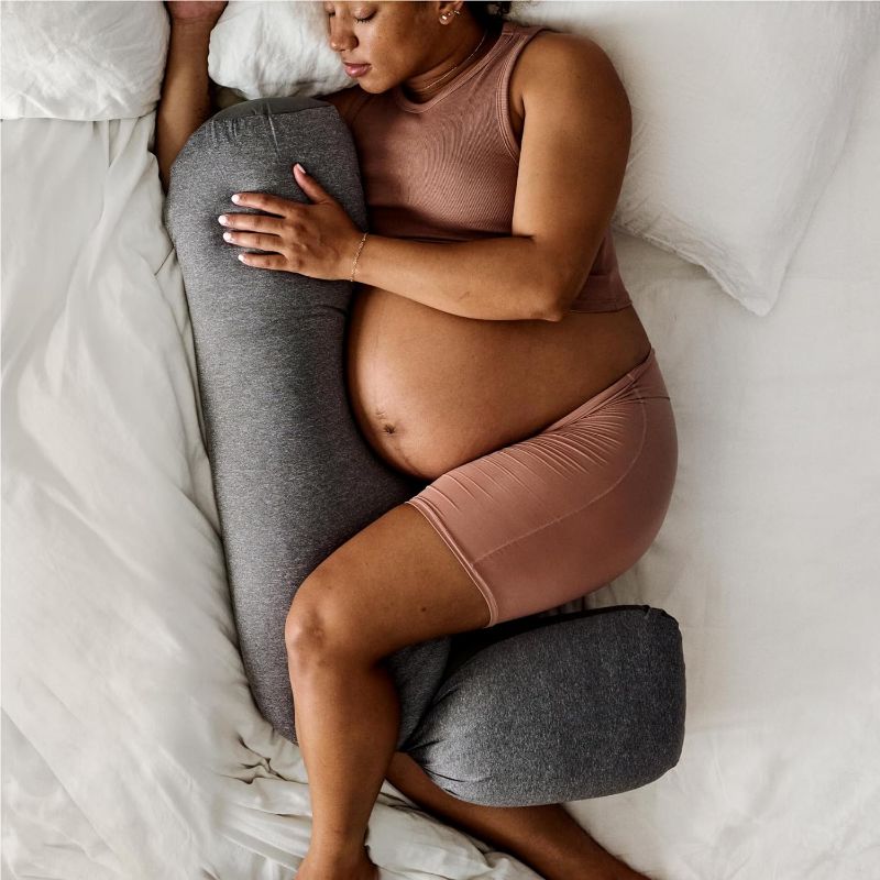 Photo 1 of 
Roll over image to zoom in
Frida Mom Pregnancy Pillow, Body Pillow, Cooling Pillow, Adjustable for Comfortable Sleep and Pregnancy Belly Support, Back Support, and Leg Support, Gray