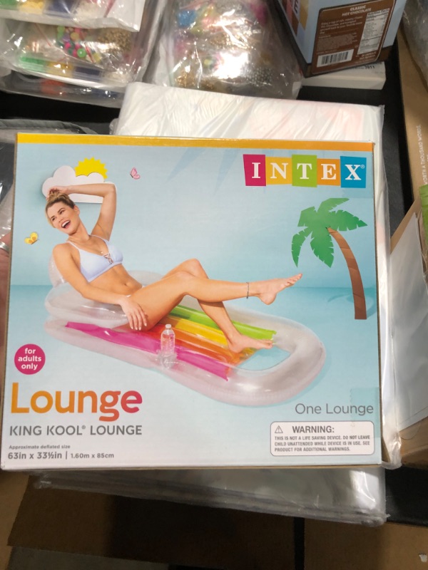 Photo 2 of Intex King Kool Lounge Swimming Pool Lounger with Headrest ONLY 1