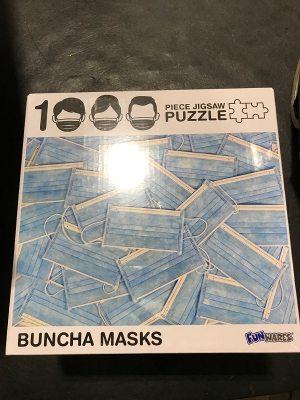 Photo 2 of 1000 Piece Jigsaw Puzzle, Funny Puzzle - Buncha Masks