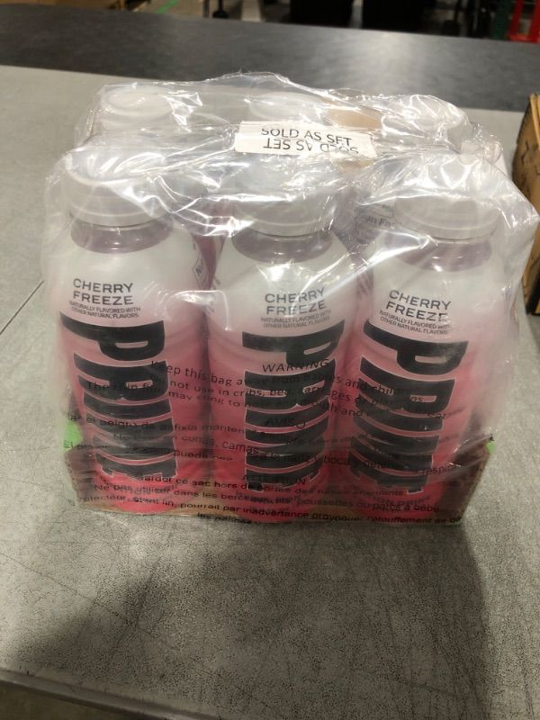 Photo 2 of Prime Sports Drink NEW! - Energy Drink, Electrolyte Beverage - Cherry Freeze - 16.9 Fl Oz (6 Pack)Best By November 2024
