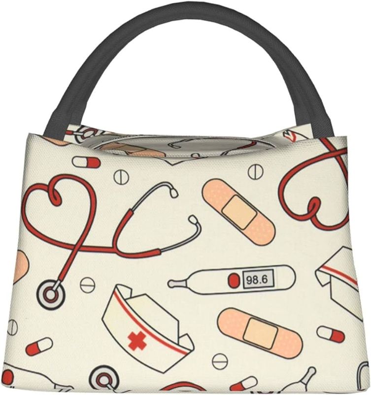 Photo 1 of Osvbs Nurse Medical Theme Lunch Bag for Work Pool Picnic