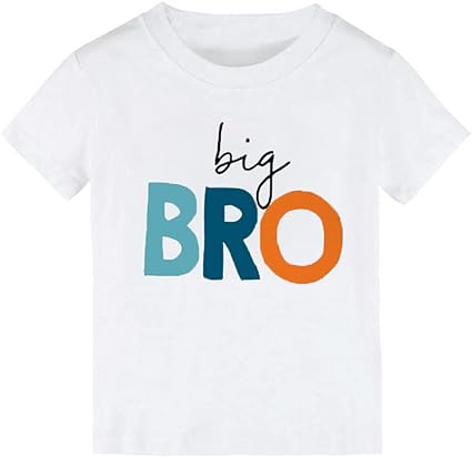 Photo 1 of Big BRO Lil BRO Printed Toddler Baby Boy Big Brother T Shirts Tops Older Brother Little Brother Tees Summer Clothes Outfit 10T