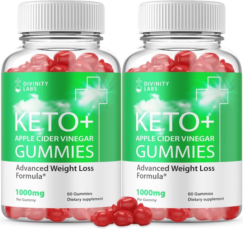 Photo 1 of (2 Pack) Divinity ACV Keto Gummies - Official Formula - Divinity Labs Apple Cider Vinegar Gummies Divinity Labs ACV Divinity Labs Keto Gummies (120 Gummies)Expire January 2025
