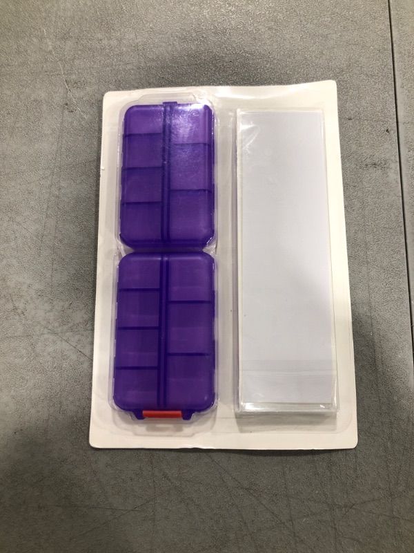 Photo 2 of 14 grids Pill Box, prpl