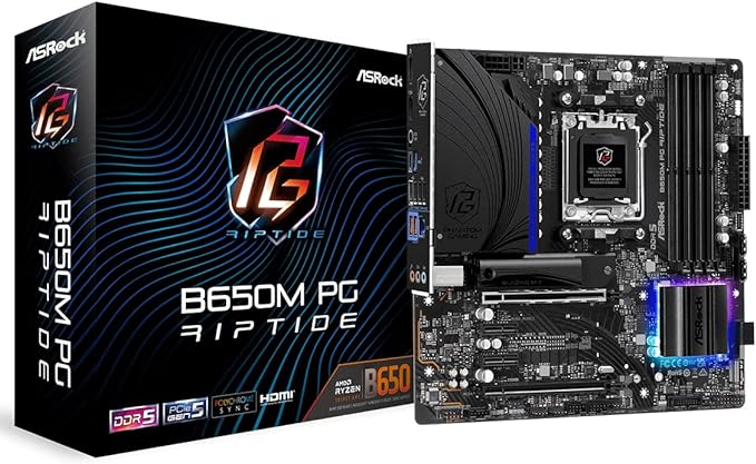 Photo 1 of ASRock B650M PG Riptide AMD Ryzen 7000 Series Processors Motherboard
