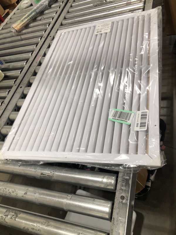 Photo 2 of [30 x 20 Duct Hole] Vent Cover. Aluminum Return Grille HVAC Ceiling or Sidewall Grille Without Damper -Easy Air Flow - Gable Vents. Designed for Extraction of air. [31.6 x 21.6" Face] 30" x 20"