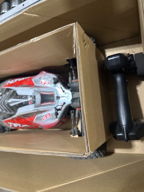 Photo 3 of ARRMA 1/8 Typhon 4X4 V3 3S BLX Brushless Buggy RC Truck RTR (Transmitter and Receiver Included, Batteries and Charger Required), Red, ARA4306V3