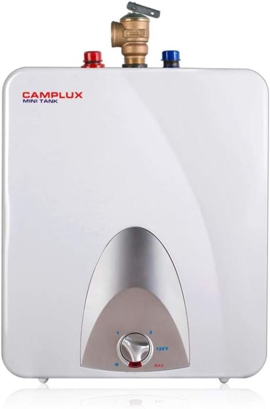 Photo 1 of CAMPLUX Electric Hot Water Heater 6 Gallon, 120-Volt Corded Point of Use Mini-Tank Electric Water Heaters ME60
