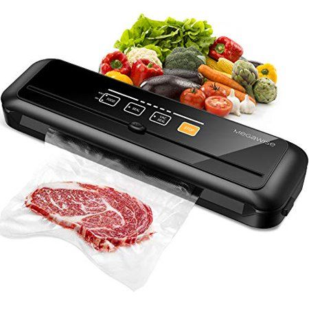 Photo 1 of MEGAWISE 80kPa Vacuum Sealer One-Touch Automatic Food Saver with Dry Moist Fresh Modes Portable Vacuum Sealing Machine with 10 Vacuum Bags & Cutter
