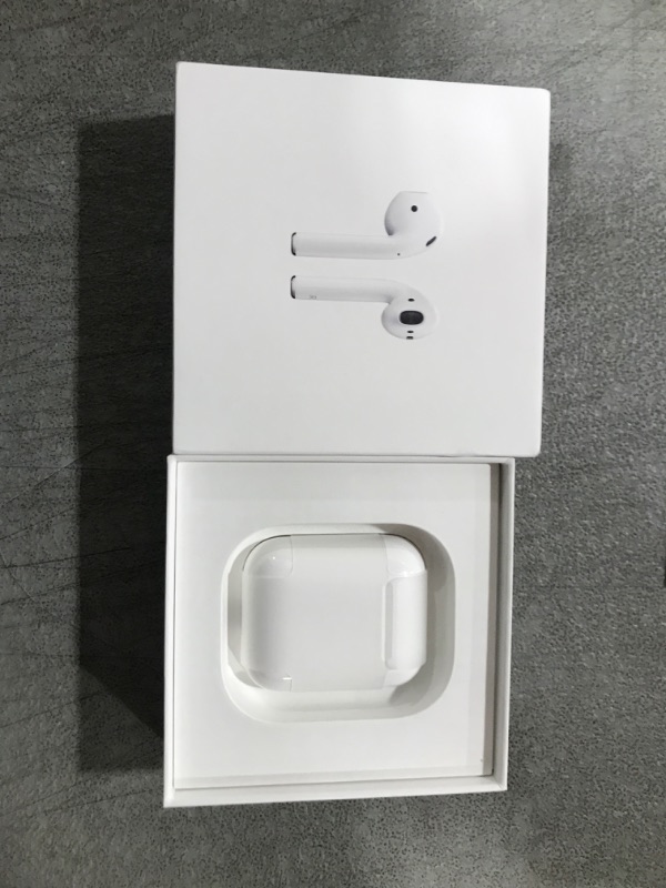 Photo 3 of Apple AirPods (2nd Generation) MV7N2AM/a with Charging Case - Stereo - Wireless - Bluetooth - Earbud - Binaural - in-ear
