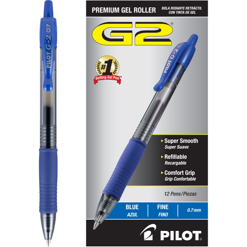 Photo 1 of Pilot PIL31021 G2 Retractable Gel Ink Rollerball Pens 1 Dozen
