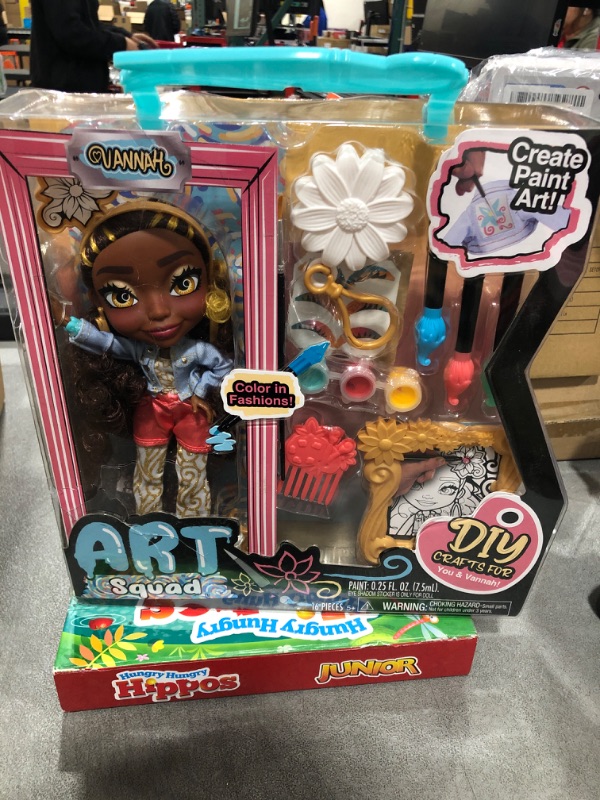 Photo 2 of ART SQUAD Vannah 10-inch Doll & Accessories with DIY Craft Painting Project, Kids Toys for Ages 3 Up, Gifts and Presents by Just Play Vana